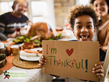 Thankful Family - Brighten Your Holidays With a Quick Cash Advance for Thanksgiving